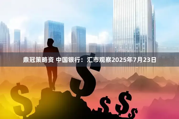 鼎冠策略资 中国银行：汇市观察2025年7月23日